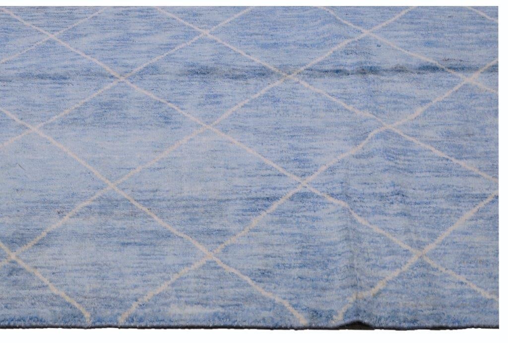 MOROCCAN HAND KNOTTED WOOL RUG - 3