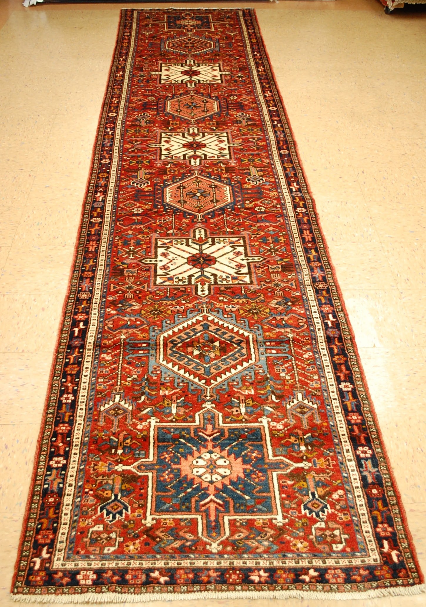 Persian HERIZ RUG 3.5x14.9 (1 of 12)