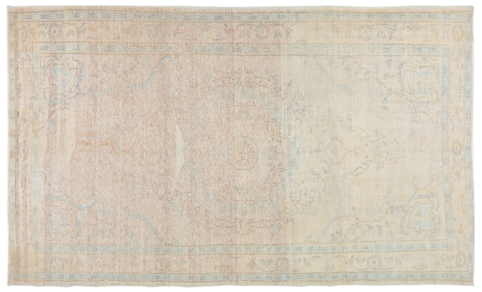 TURKISH HAND KNOTTED WOOL RUG: Title: TURKISH HAND KNOTTED WOOL RUG Size: 5'9X9'8 Age: VINTAGE Origin: TURKISH Style: ANATOLIAN Material: WOOL Care: PROFESSIONAL Structure: HAND KNOTTED Design: ANATOLIAN Reserve: $300.00 Shippi