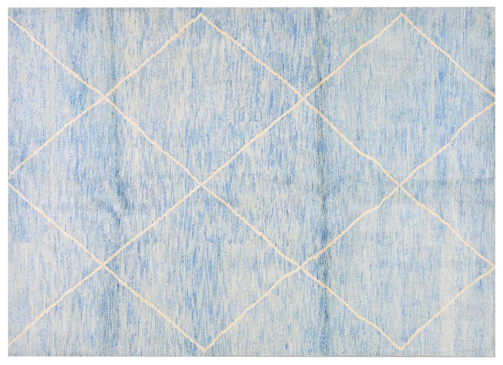 MOROCCAN HAND KNOTTED WOOL RUG (1 of 4)