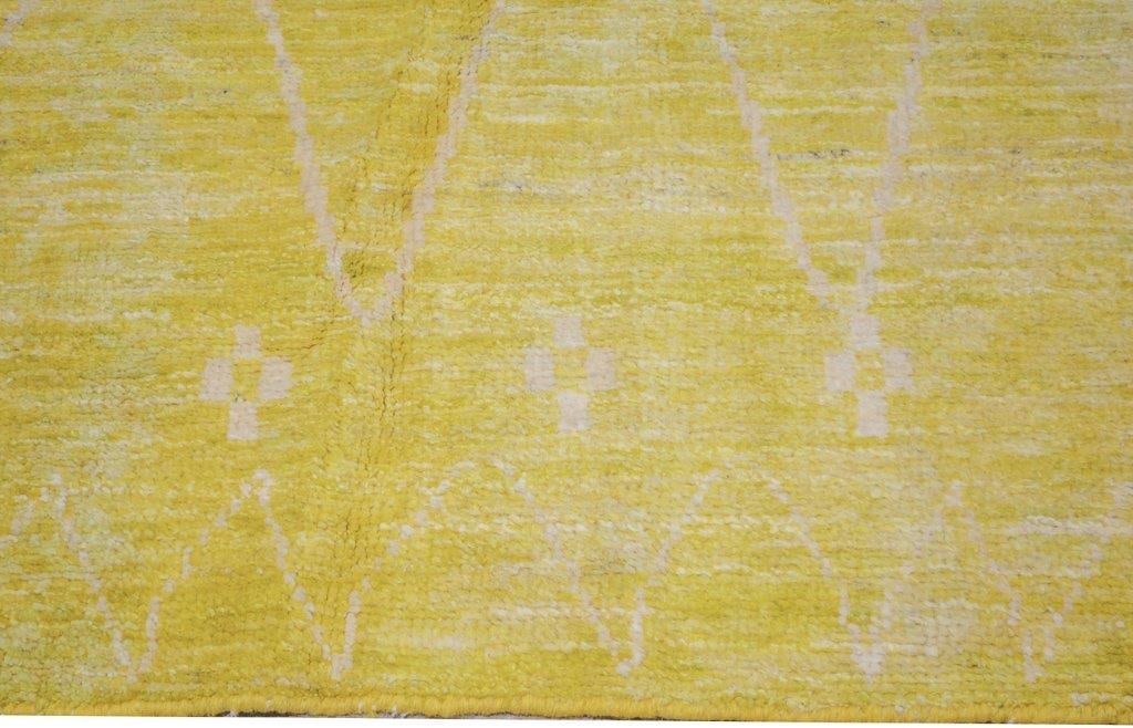 MOROCCAN HAND KNOTTED WOOL RUG - 3