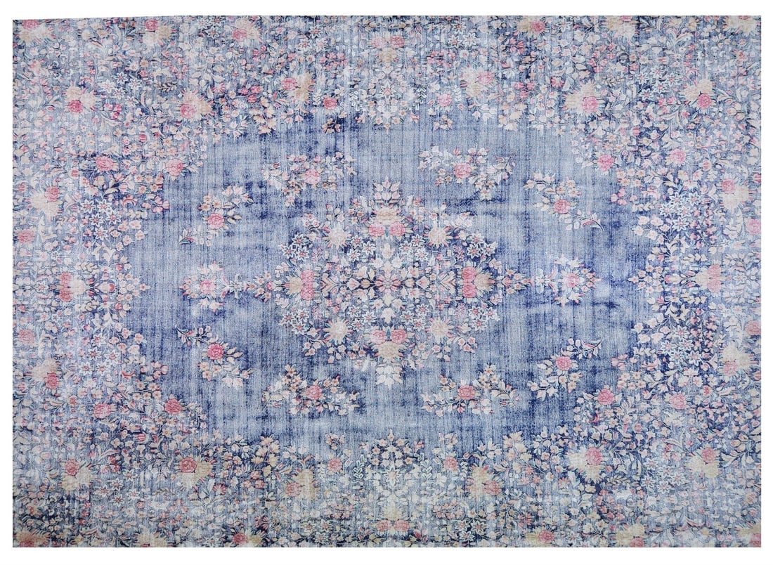 PERSIAN HAND KNOTTED WOOL RUG: Title: PERSIAN HAND KNOTTED WOOL RUGSize: 9'7X13'4Age: VINTAGEOrigin: PERSIANStyle: KERMANMaterial: WOOLCare: PROFESSIONALStructure: HAND KNOTTEDDesign: PERSIAN Reserve: $2,100.00 