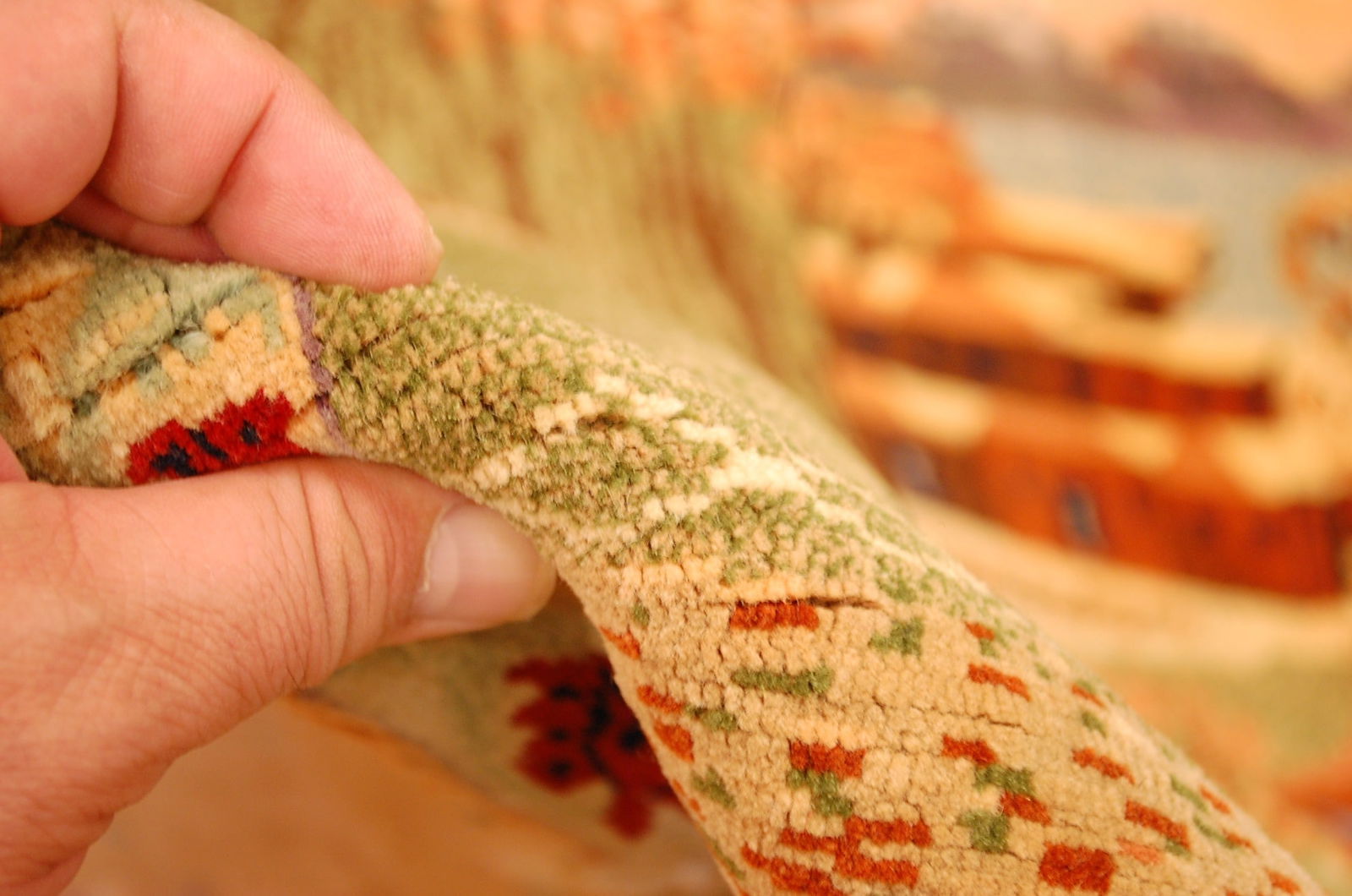 Persian ISFAHAN RUG 2'4" x 2'9" - 8