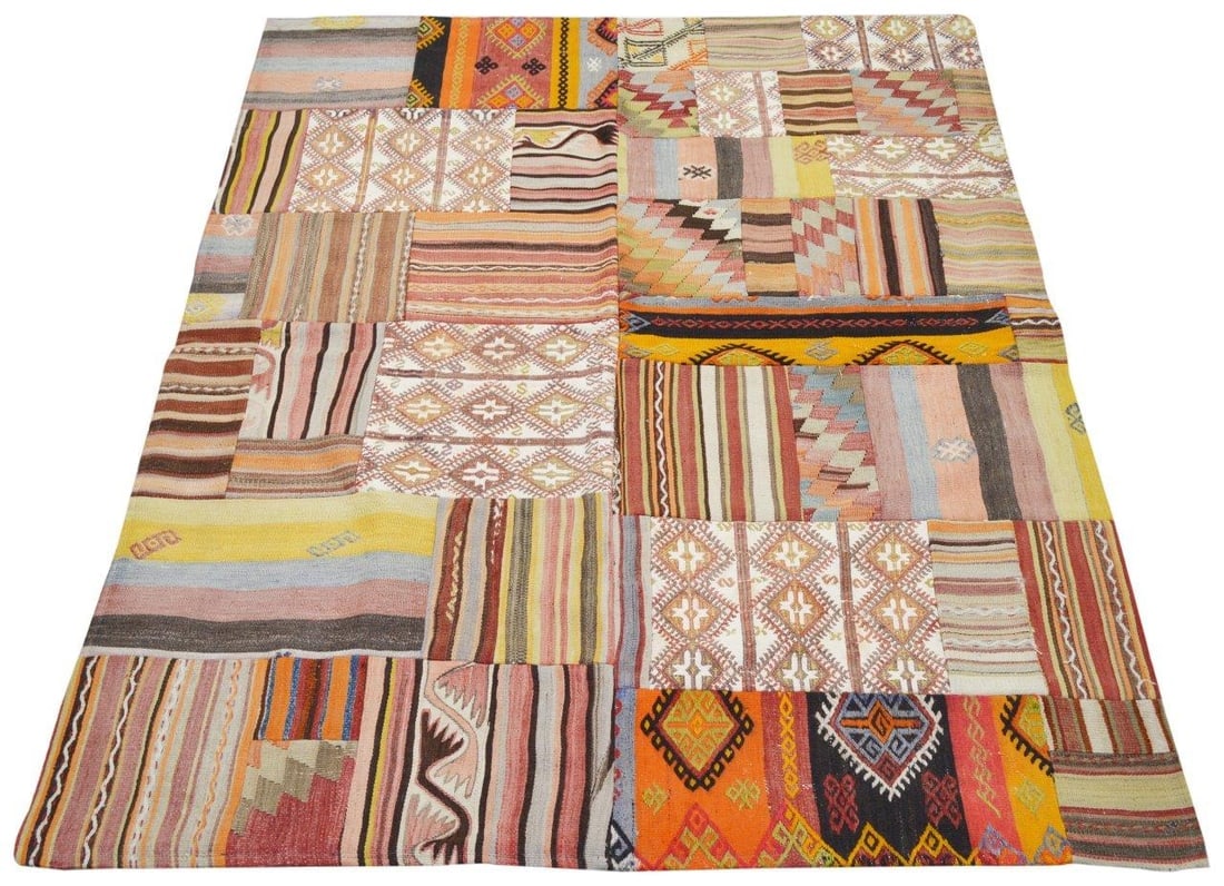 TURKISH FLATWEAVE WOOL RUG - 2