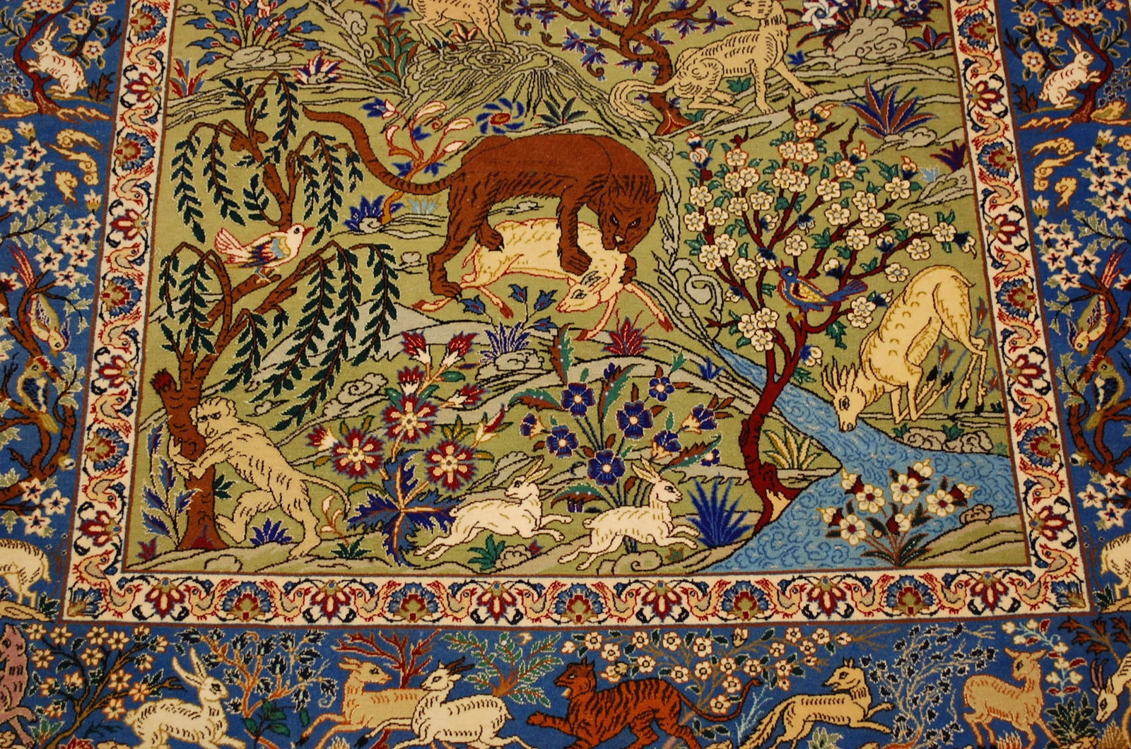 Persian ISFAHAN RUG 3.5x5.1 - 12