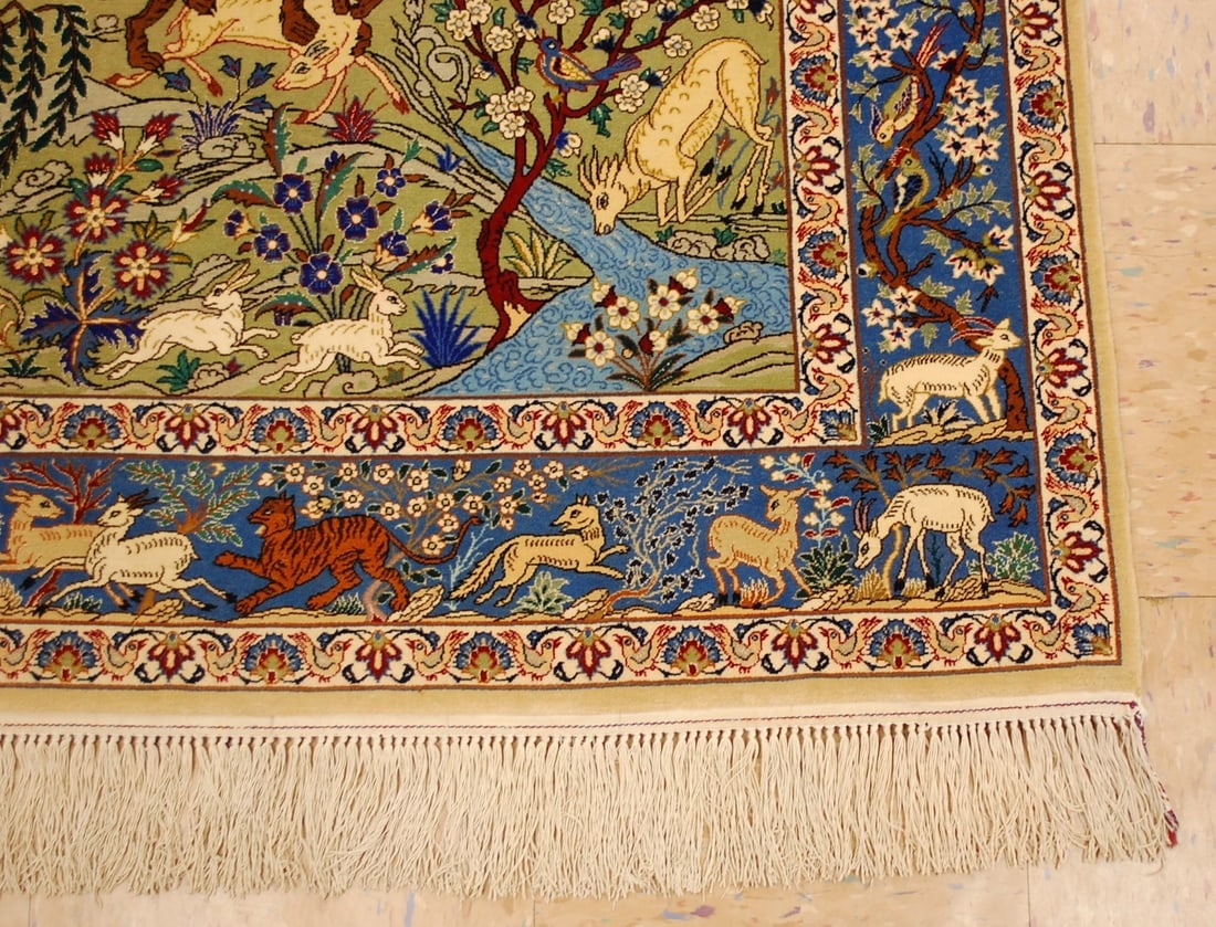 Persian ISFAHAN RUG 3.5x5.1 - 2