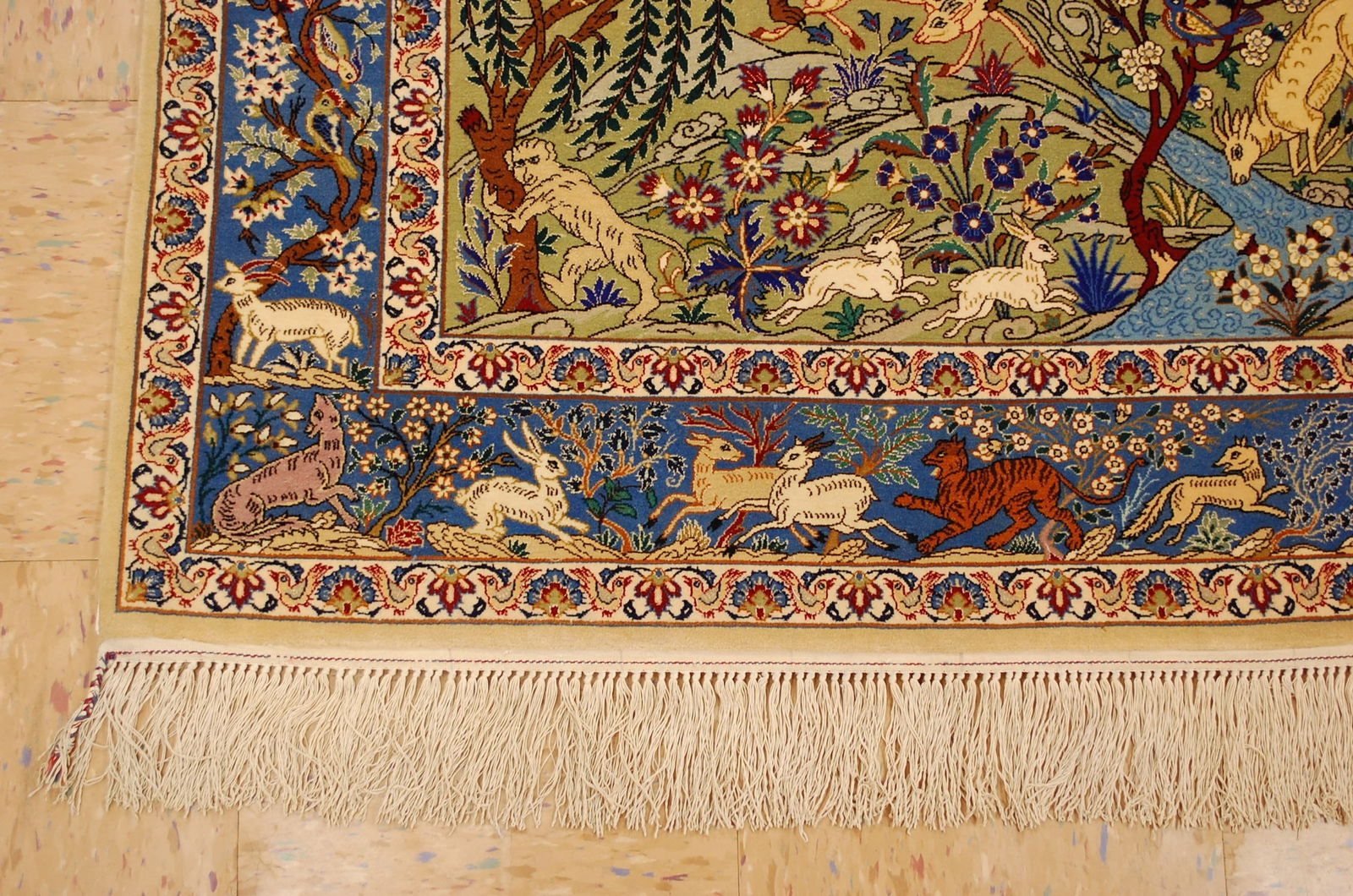 Persian ISFAHAN RUG 3.5x5.1 - 3