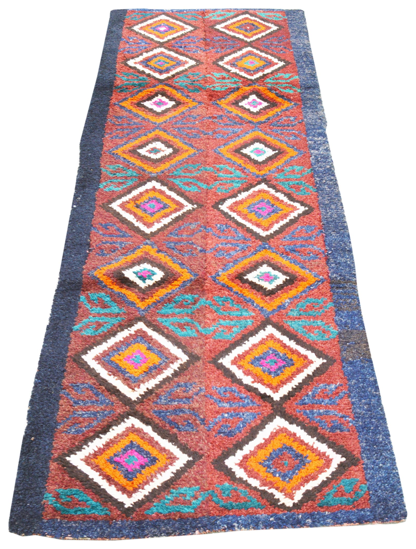UZBEKISTAN HAND KNOTTED WOOL RUG - 2