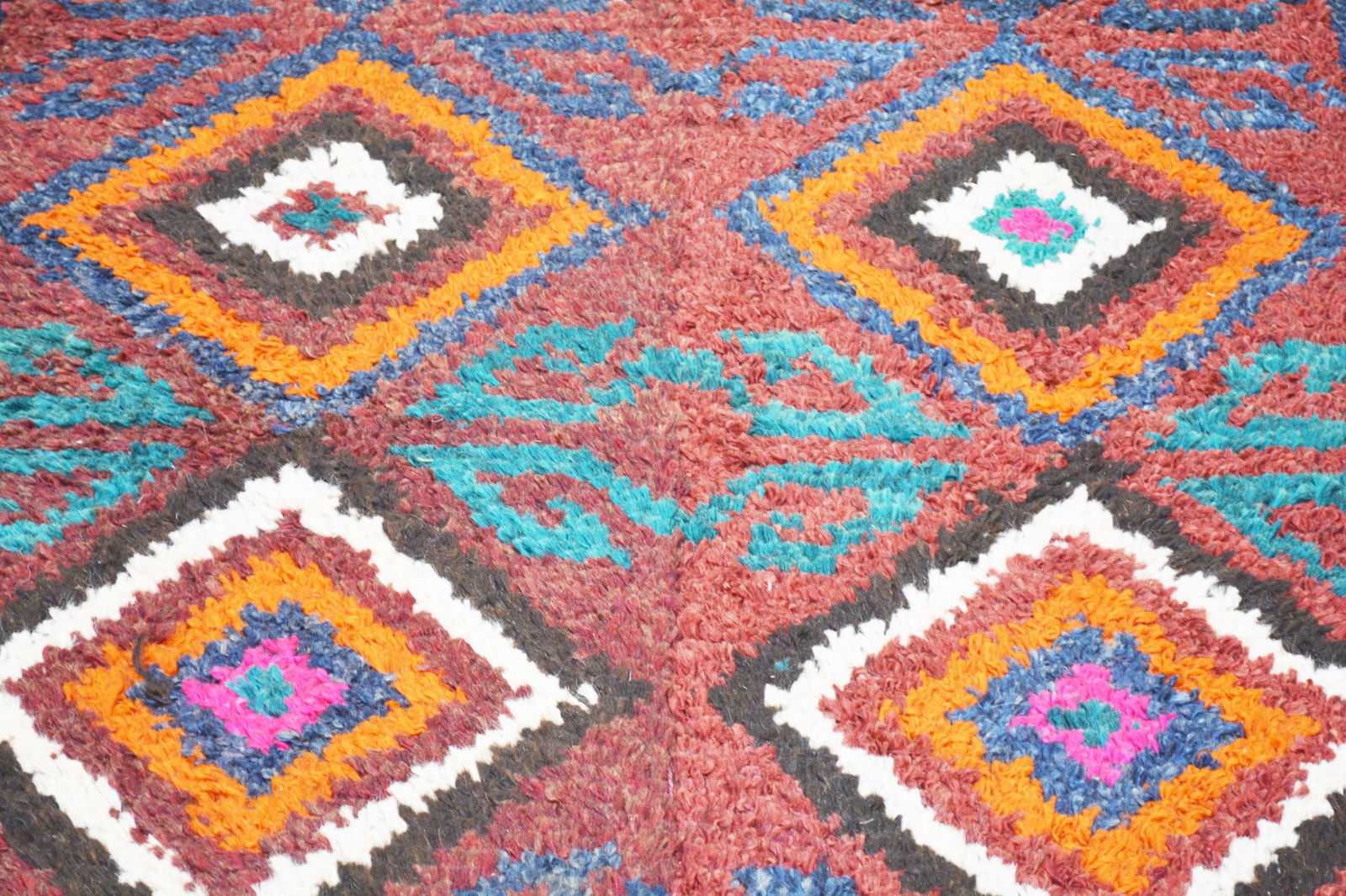 UZBEKISTAN HAND KNOTTED WOOL RUG - 3
