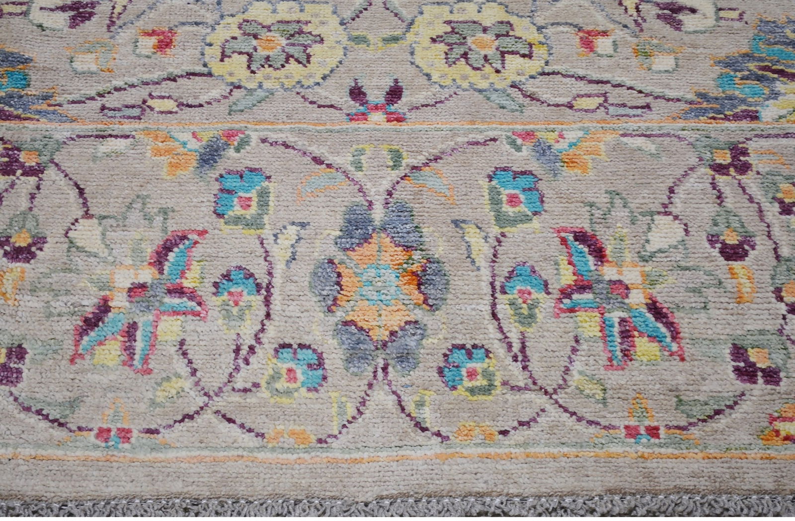 TURKISH HAND KNOTTED WOOL RUG - 4