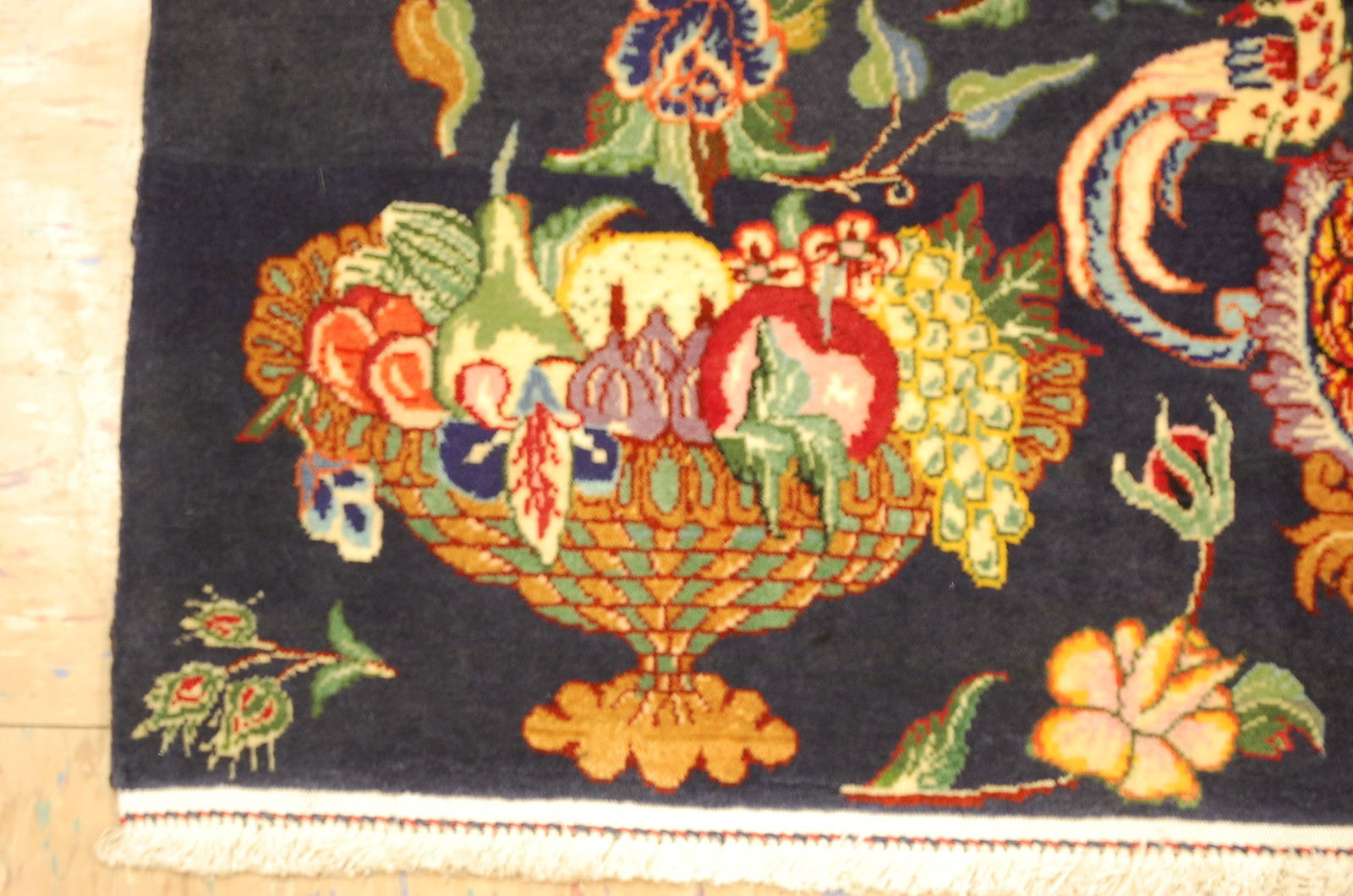 Persian KASHAN RUG 1'10" x 2'11" - 4