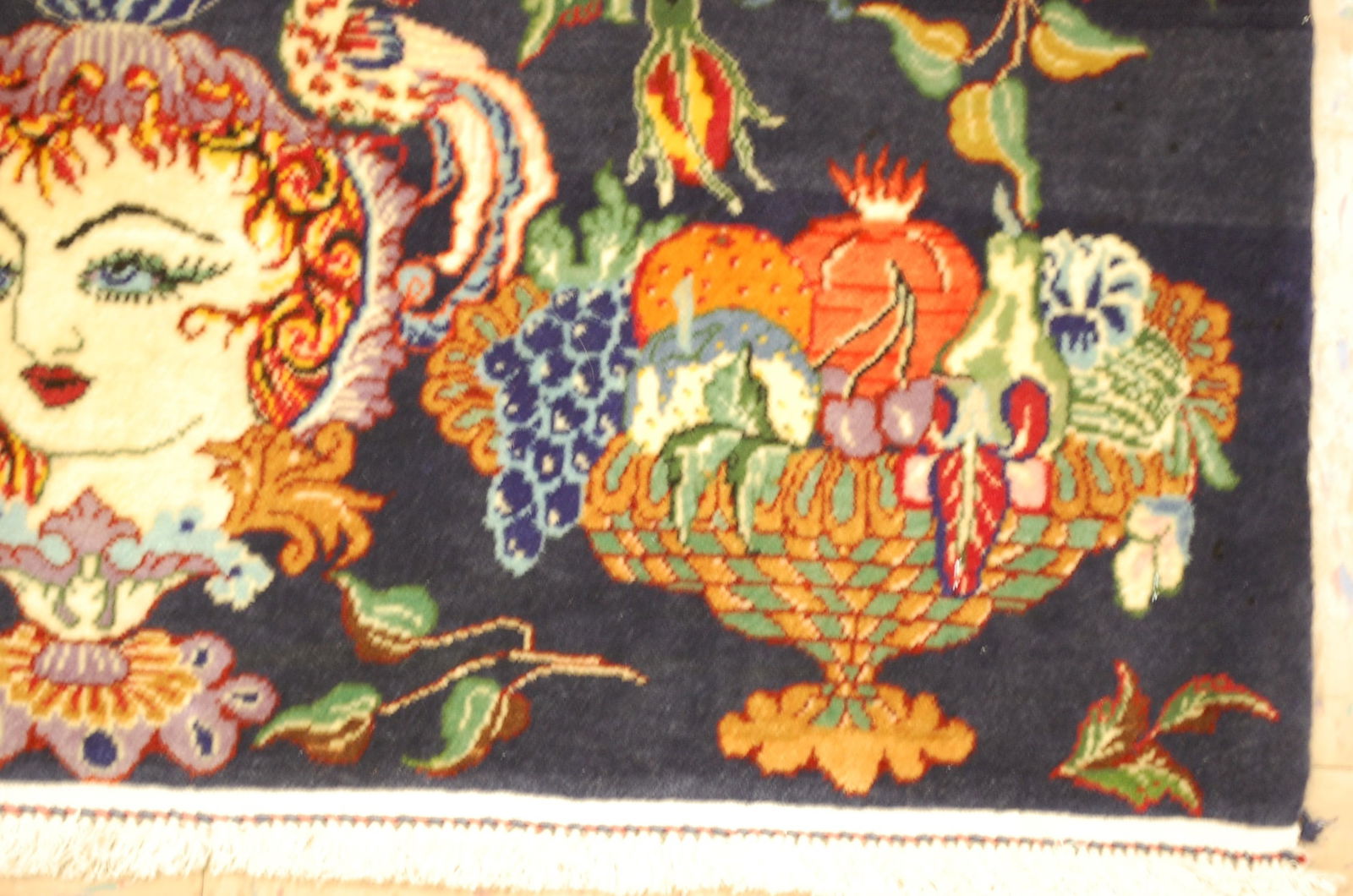 Persian KASHAN RUG 1'10" x 2'11" - 5