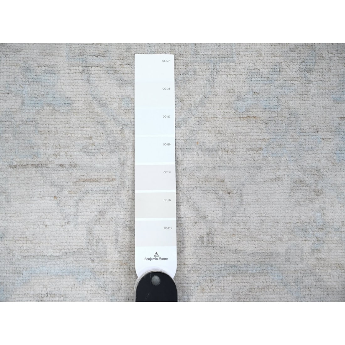 Ivory Hand Knotted Pure Wool Washed Out Peshawar Runner Oriental Rug - 3