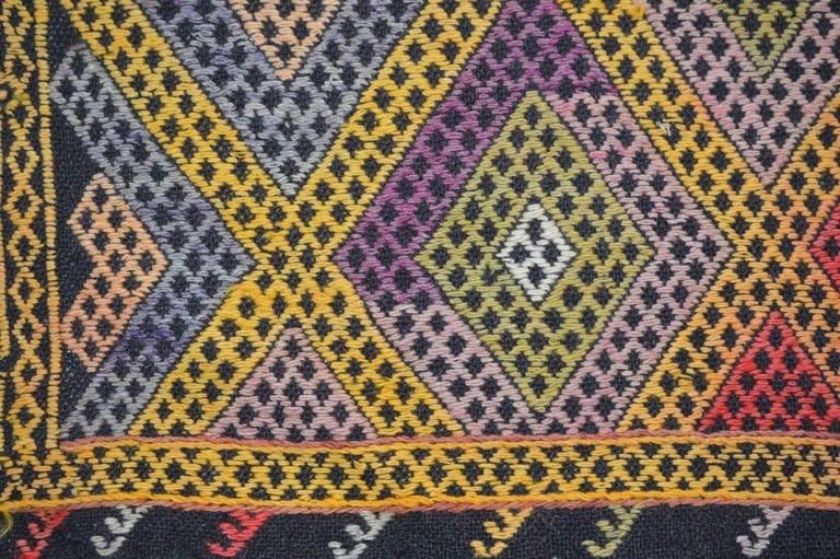AFGHAN FLATWEAVE WOOL RUG - 3