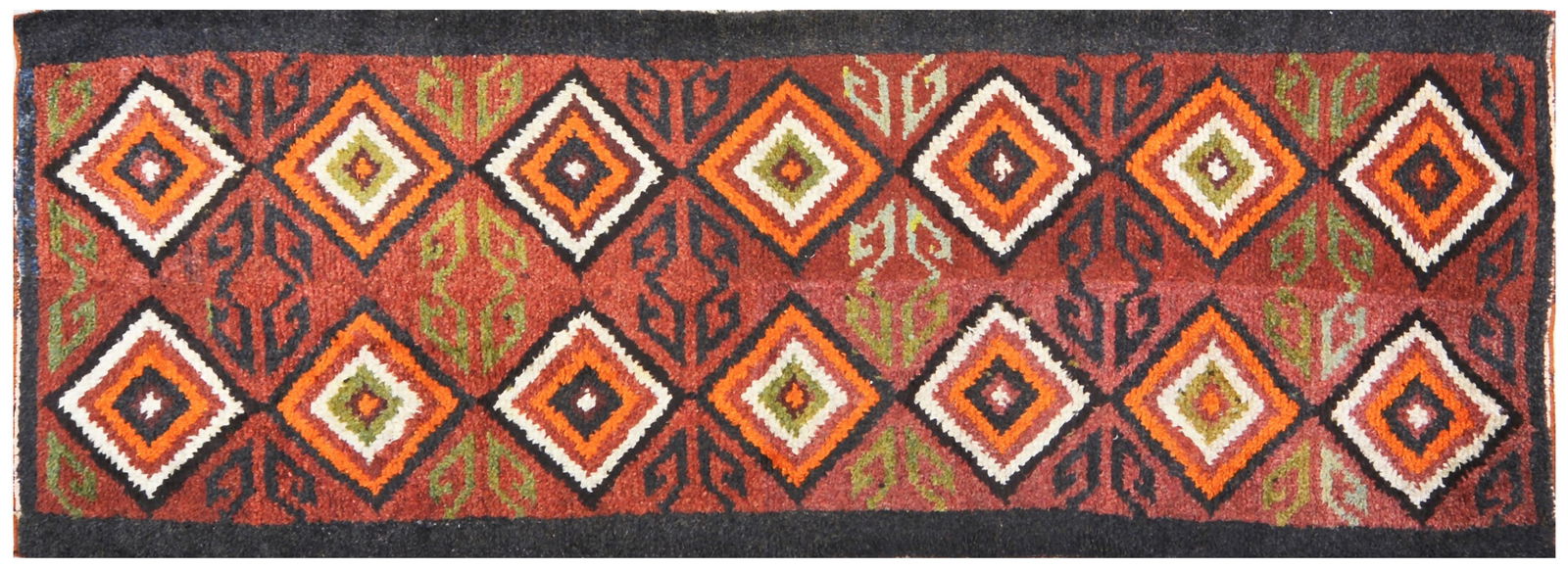 UZBEK HAND KNOTTED WOOL RUG (1 of 4)