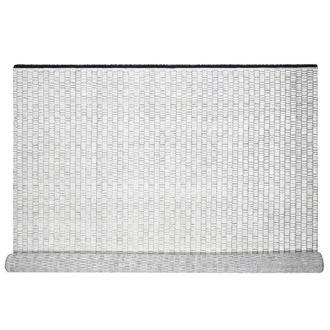 Lexicon White Wool and Silk Hand Loomed Modern Oversized Oriental Rug: Title: Lexicon White Wool and Silk Hand Loomed Modern Oversized Oriental RugDescription: This is a truly genuine one-of-a-kind. It has been Knotted for months and months in the centuries-old weaving