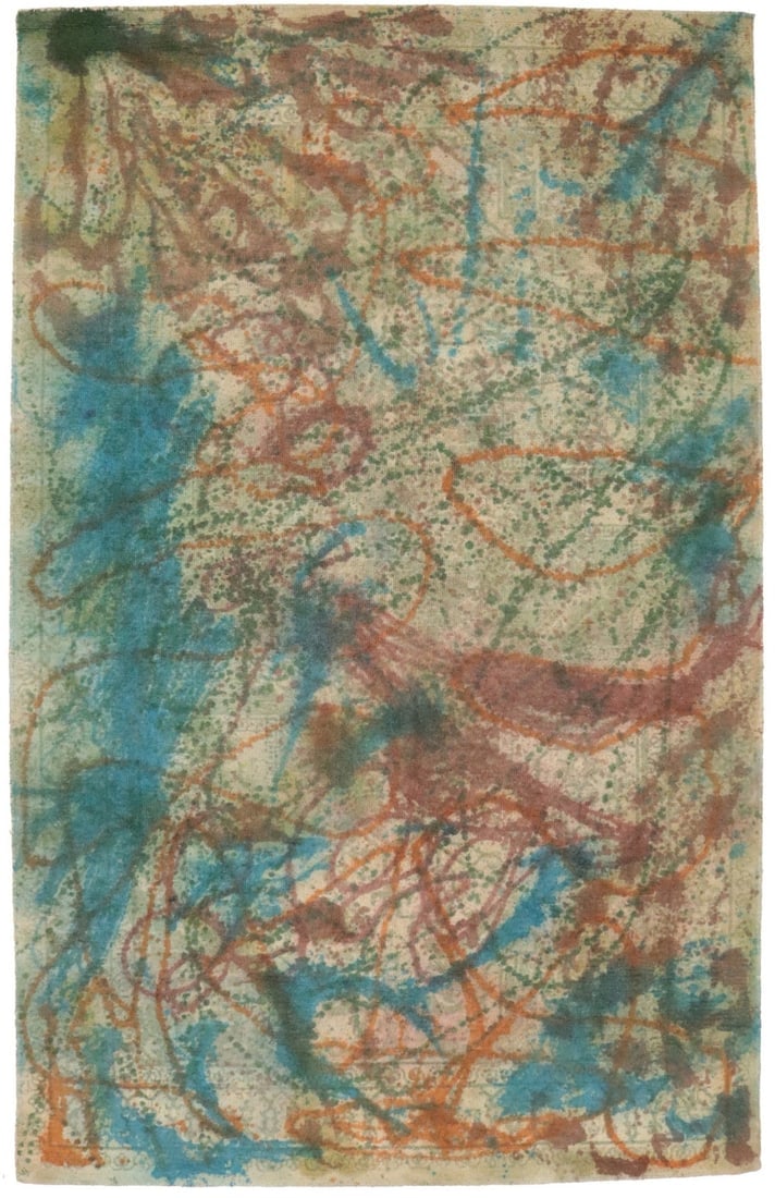 Multicolored Abstract 5X8 Hand-Tufted Modern Rug: Title: Multicolored Abstract 5X8 Hand-Tufted Modern RugDescription:Abstract Multicolored Design Kids Room 5X8 Hand-Tufted Modern Rug Decor CarpetDate/Period: Materials:WoolDimension:5'0 X 8'0 Ft 