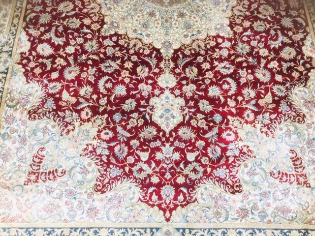 Fine Persian Tabriz design silk rug -4694/58 - 3