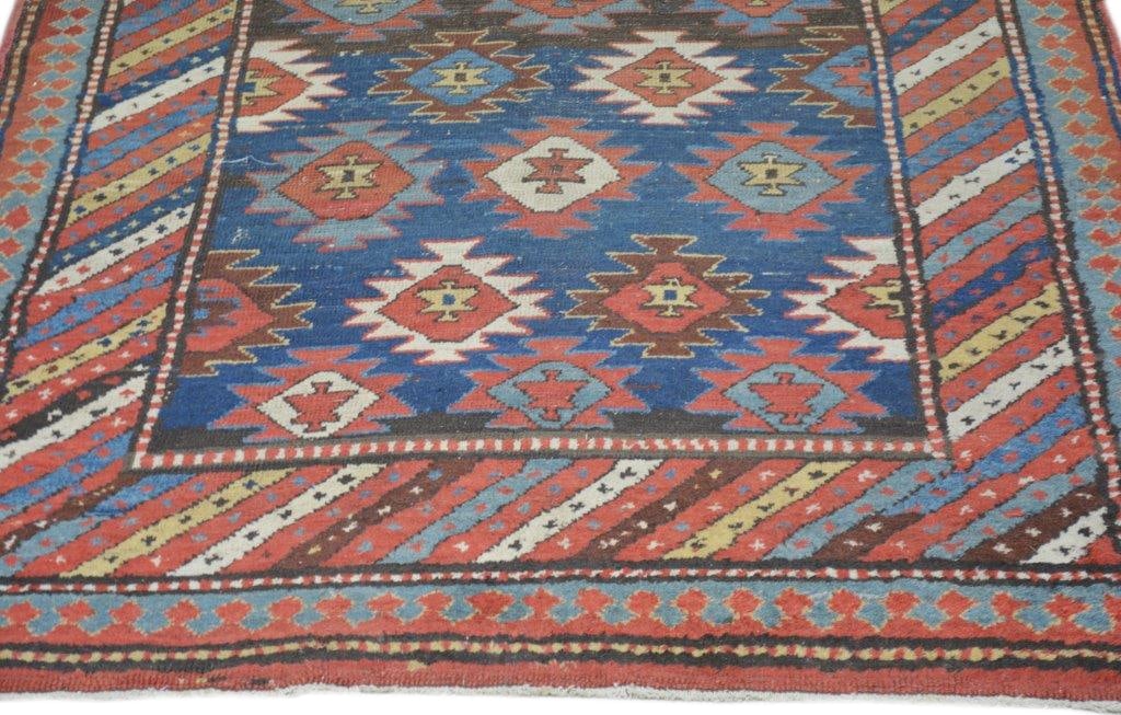 TURKOMAN HAND KNOTTED WOOL RUG - 3