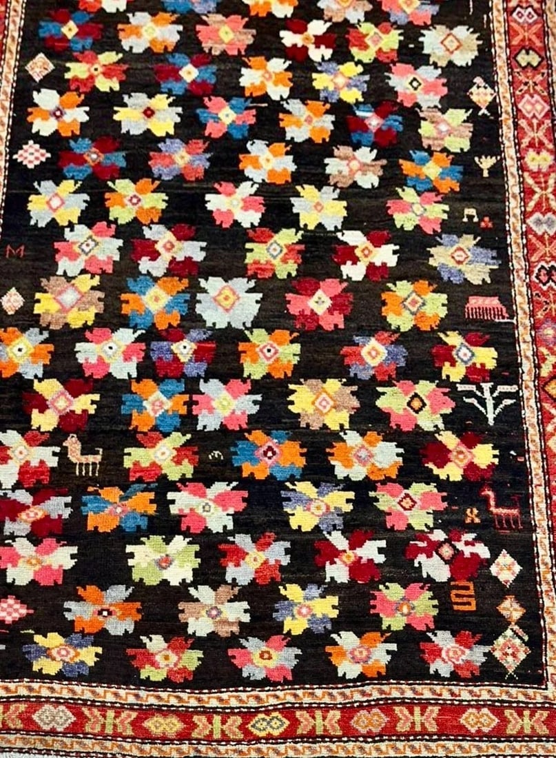 Hand Knotted Karabagh Tribal Wool Runner Caucasian Oriental Area Rug 5' x 11'6" - 3