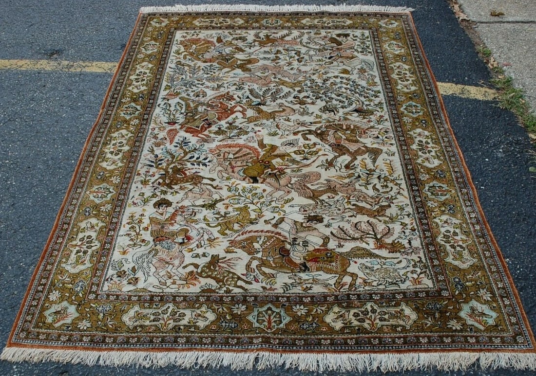 Persian QOME RUG 4'7"x7" (1 of 11)