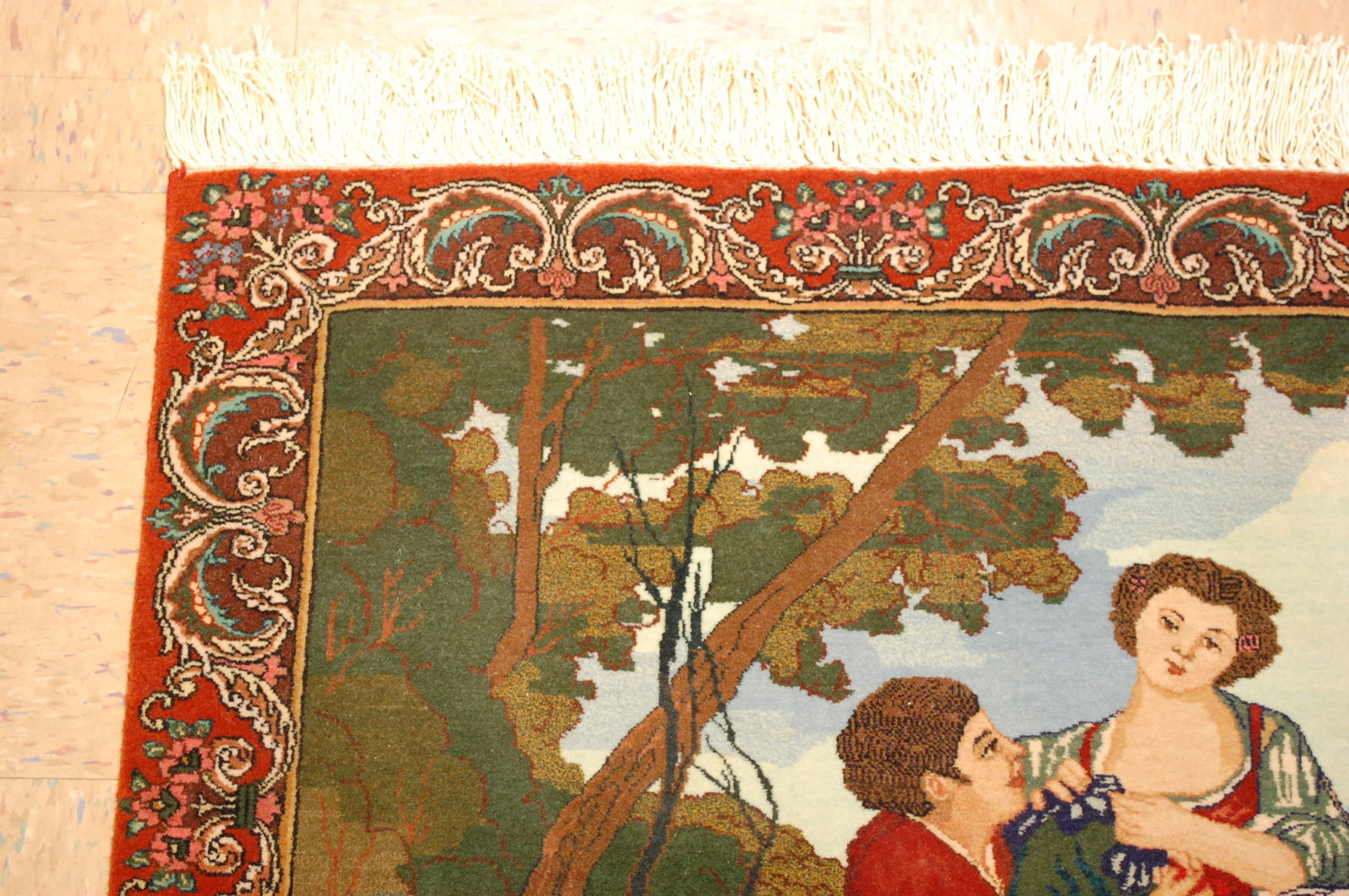 Persian TABRIZ RUG 2'4" x 3'4" - 4