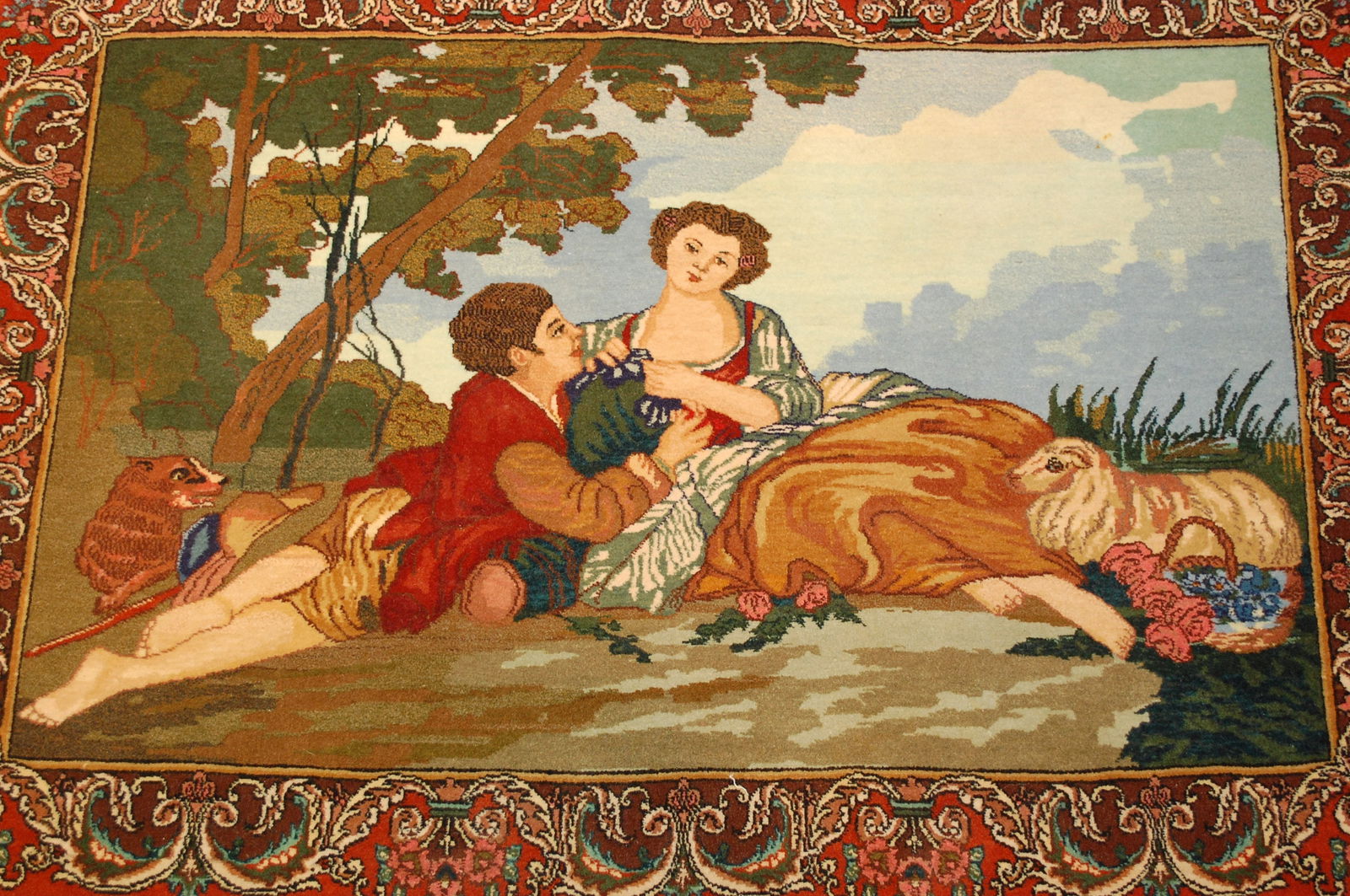 Persian TABRIZ RUG 2'4" x 3'4" - 9