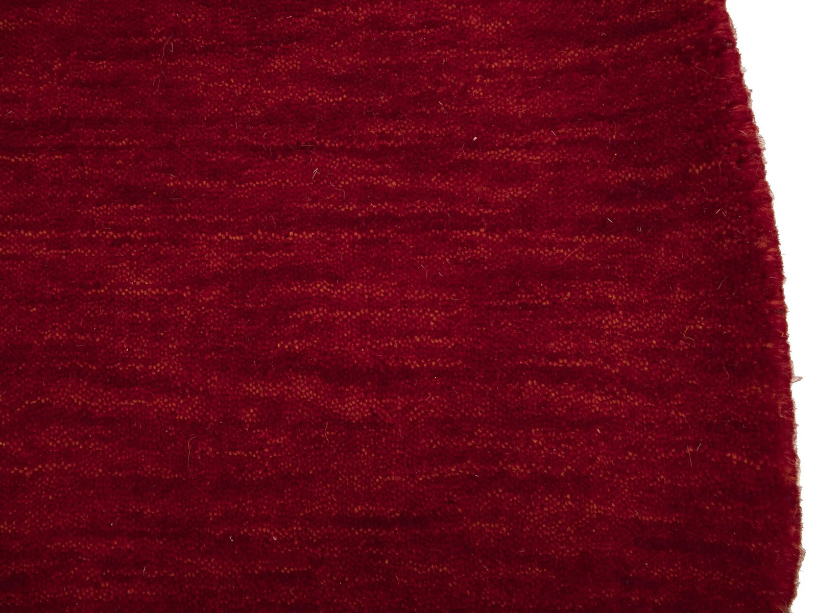 Red Modern Solid 6X6 Gabbeh Oriental Round Rug - 6