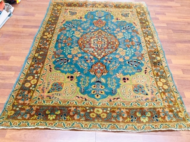 Antique Persian Tabriz Rug-3766 - 5