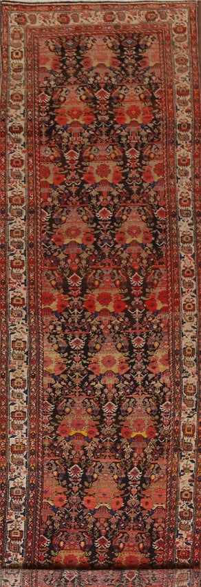 Antique Vegetable Dye Bidjar Persian Runner Rug 4X15 (1 of 20)