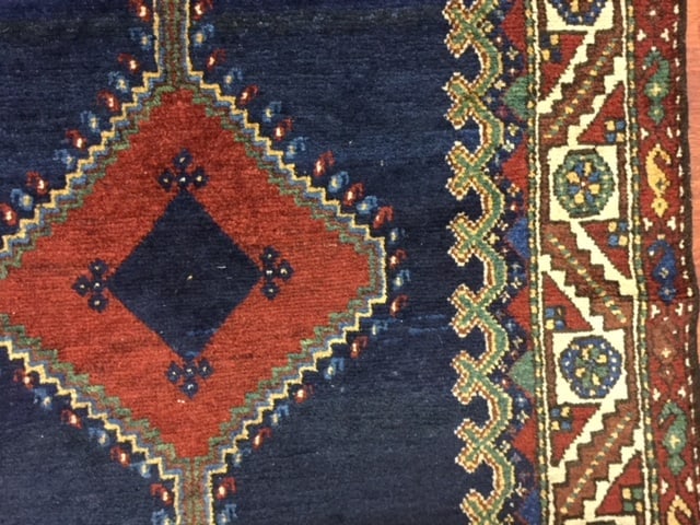 Antique Persian singed northwest Runner-4296 - 4