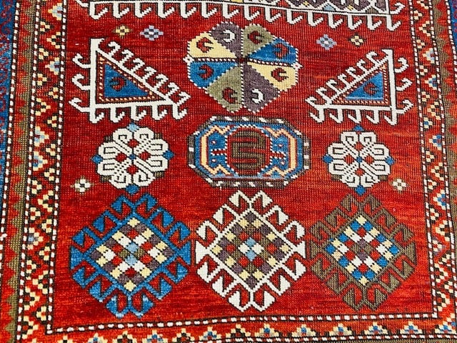 Antique Dated Kazak prayer rug-3427 - 2