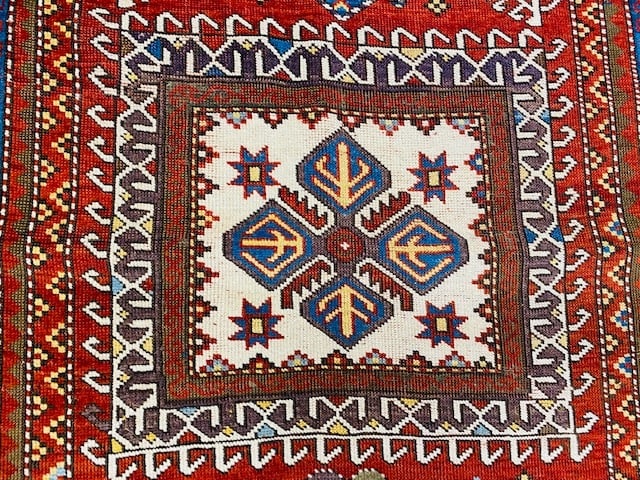 Antique Dated Kazak prayer rug-3427 - 3