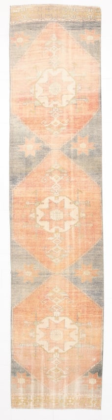 2'9'' X 11'7'' Handmade Vintage Wool Rug - 23537 (1 of 20)