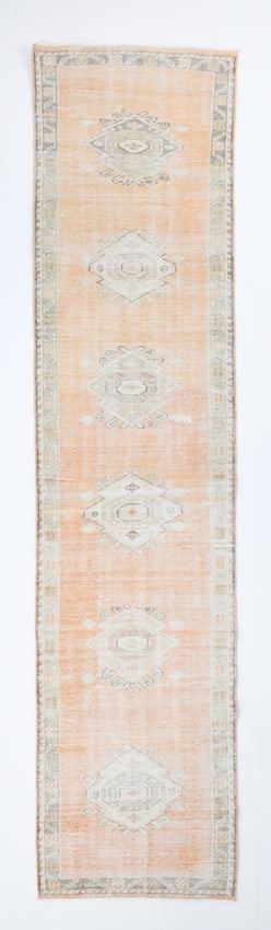2'6'' X 10'11'' Vintage Wool Runner Rug - 17958 (1 of 16)