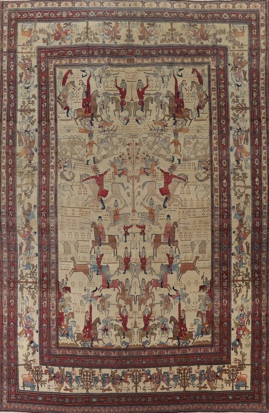 Pre-1900 Antique Kerman Lavar Large Persian Area Rug 10X14: Title:Pre-1900 Antique Kerman Lavar Large Persian Area Rug 10X14 Origin:A Beautiful Genuine Iran ( Persia ) Kerman (Lavar) rug is Hand Knotted by skillful weavers in Iran ( Persia ) with