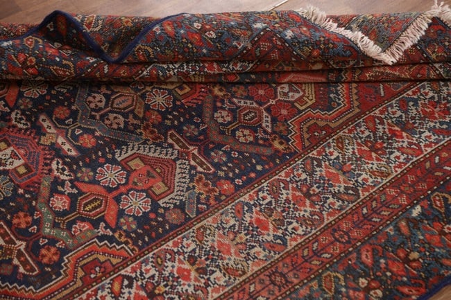 Pre-1900 Antique Vegetable Dye Bakhtiari Persian Rug 5X6 - 16