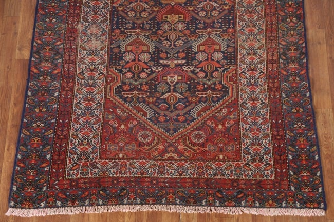 Pre-1900 Antique Vegetable Dye Bakhtiari Persian Rug 5X6 - 6