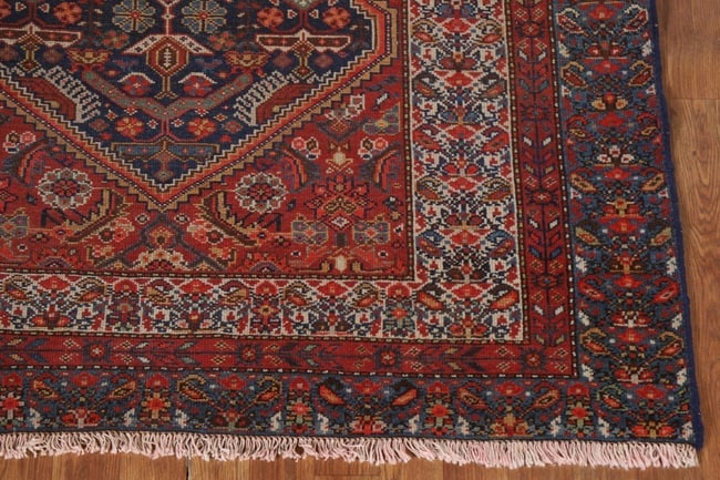 Pre-1900 Antique Vegetable Dye Bakhtiari Persian Rug 5X6 - 7