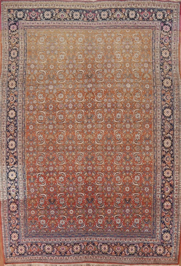 Vegetable Dye Antique Bidjar Persian Area Rug 8X11: Title:Vegetable Dye Antique Bidjar Persian Area Rug 8X11 Origin:A Beautiful Genuine Iran ( Persia ) Bidjar rug is Hand Knotted by skillful weavers in Iran ( Persia ) with