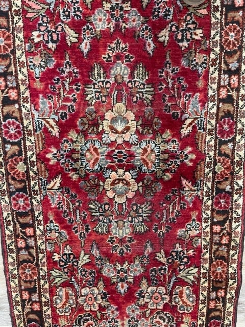Antique Persian Long Hamadan Runner-3259 - 4