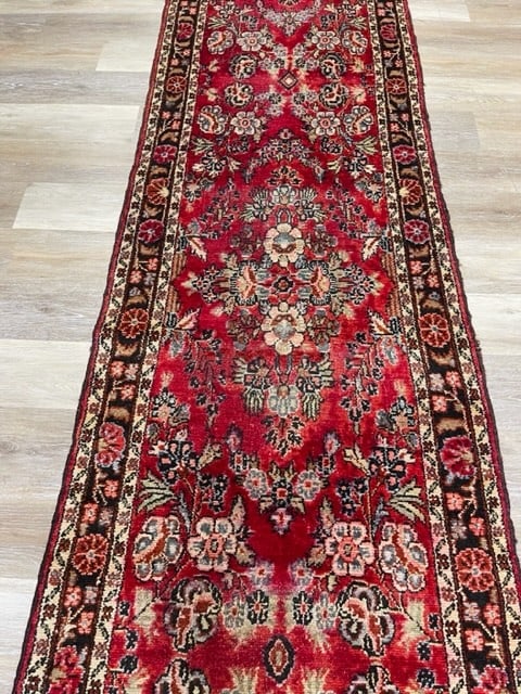 Antique Persian Long Hamadan Runner-3259 - 5