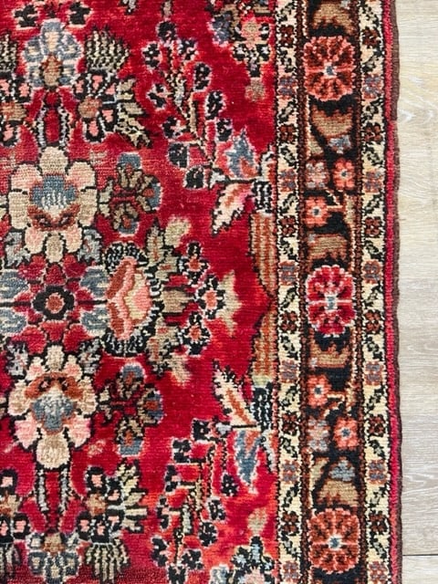 Antique Persian Long Hamadan Runner-3259 - 8