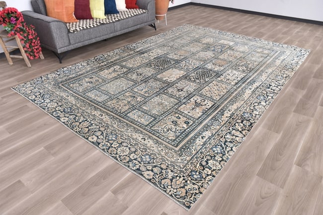 8'8'' X 12'7'' Unique Handmade Vintage Rug - 24943 - 2