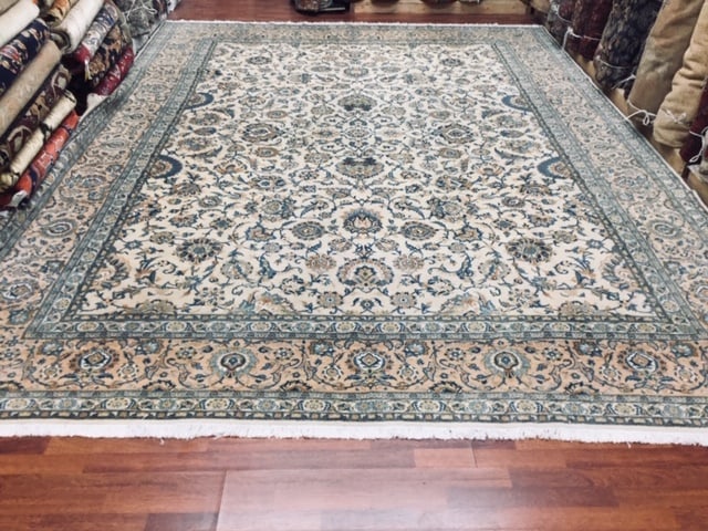 Vintage Persian kashan all over design-4671 (1 of 10)