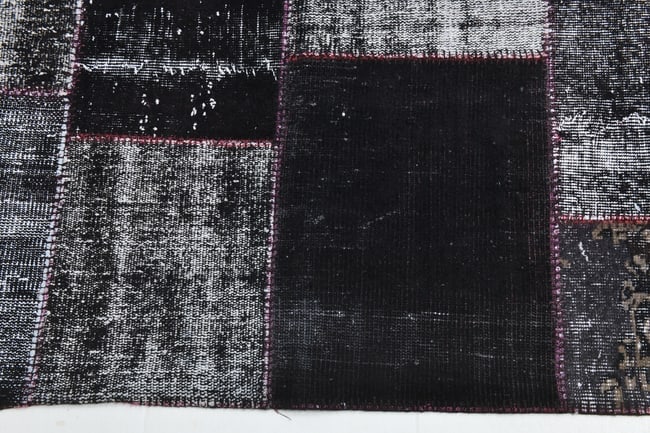 8'4'' X 11'5'' Handmade Vintage Wool Patchwork Rug - 582 - 10