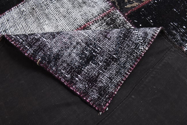 8'4'' X 11'5'' Handmade Vintage Wool Patchwork Rug - 582 - 14