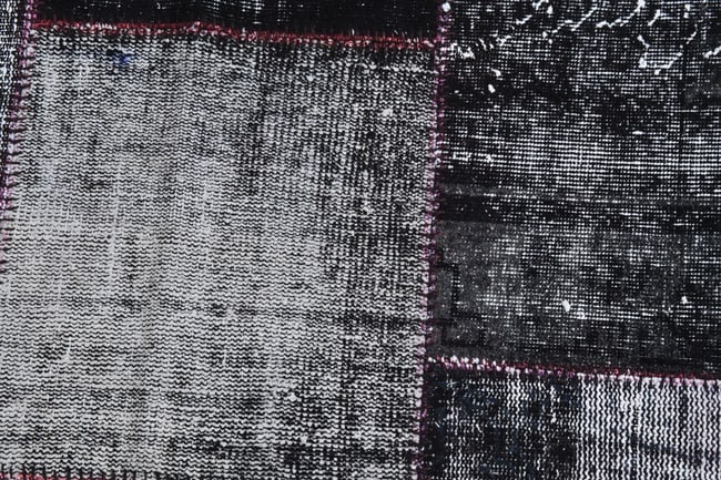 8'4'' X 11'5'' Handmade Vintage Wool Patchwork Rug - 582 - 6