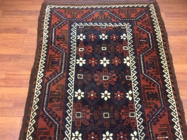Antique Persian Baluch Runner-4844 - 5