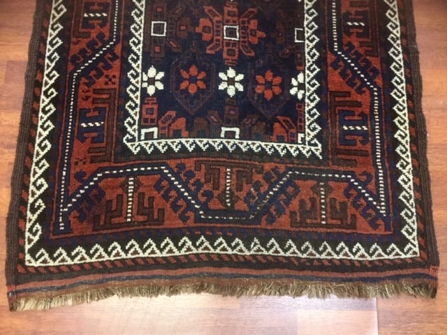 Antique Persian Baluch Runner-4844 - 7